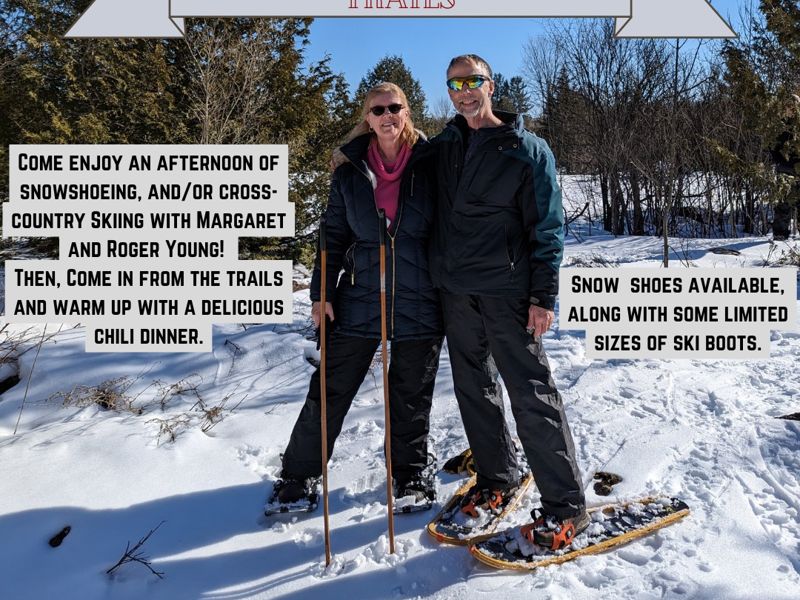 It's a Young Outdoor Adventure Snowshoeing or X Cross Country Skiing